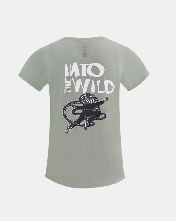 Women's UA Iso-Chill Wild Short Sleeve in Green image number 1